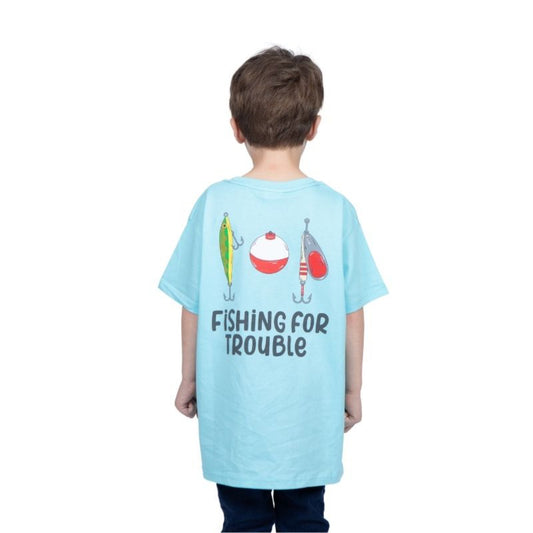 Kids Fishing For Trouble T-Shirt XL