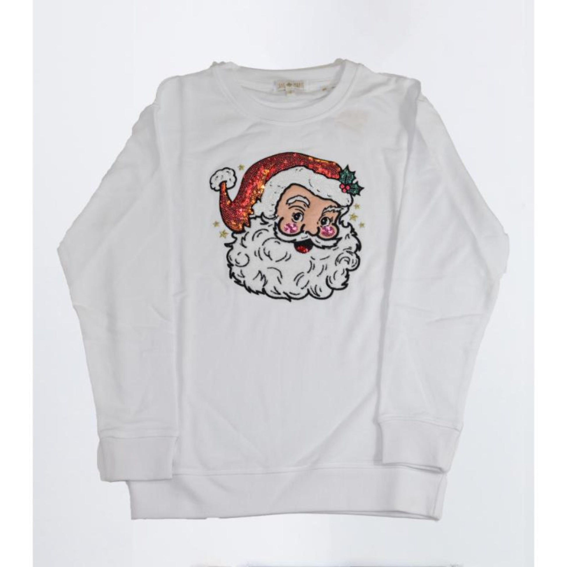 Kids Jolly Red Santa Sweatshirt L