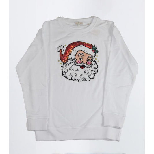 Kids Jolly Red Santa Sweatshirt S