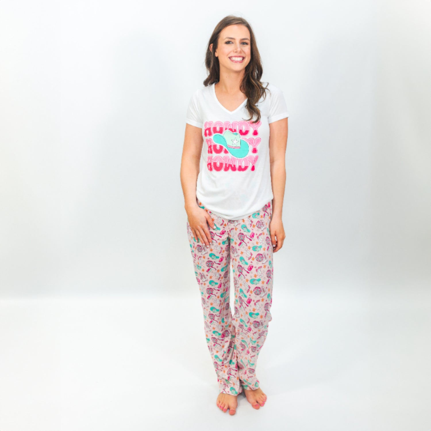 Howdy, Girl Jammie Set M