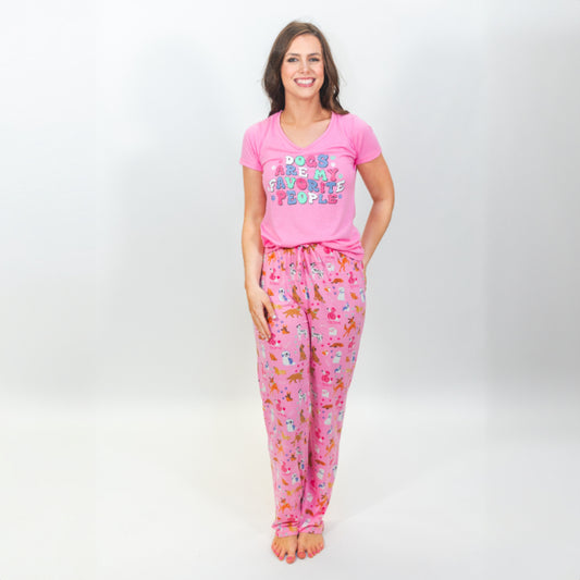 Dogs are My Favorite People Jammie Set S