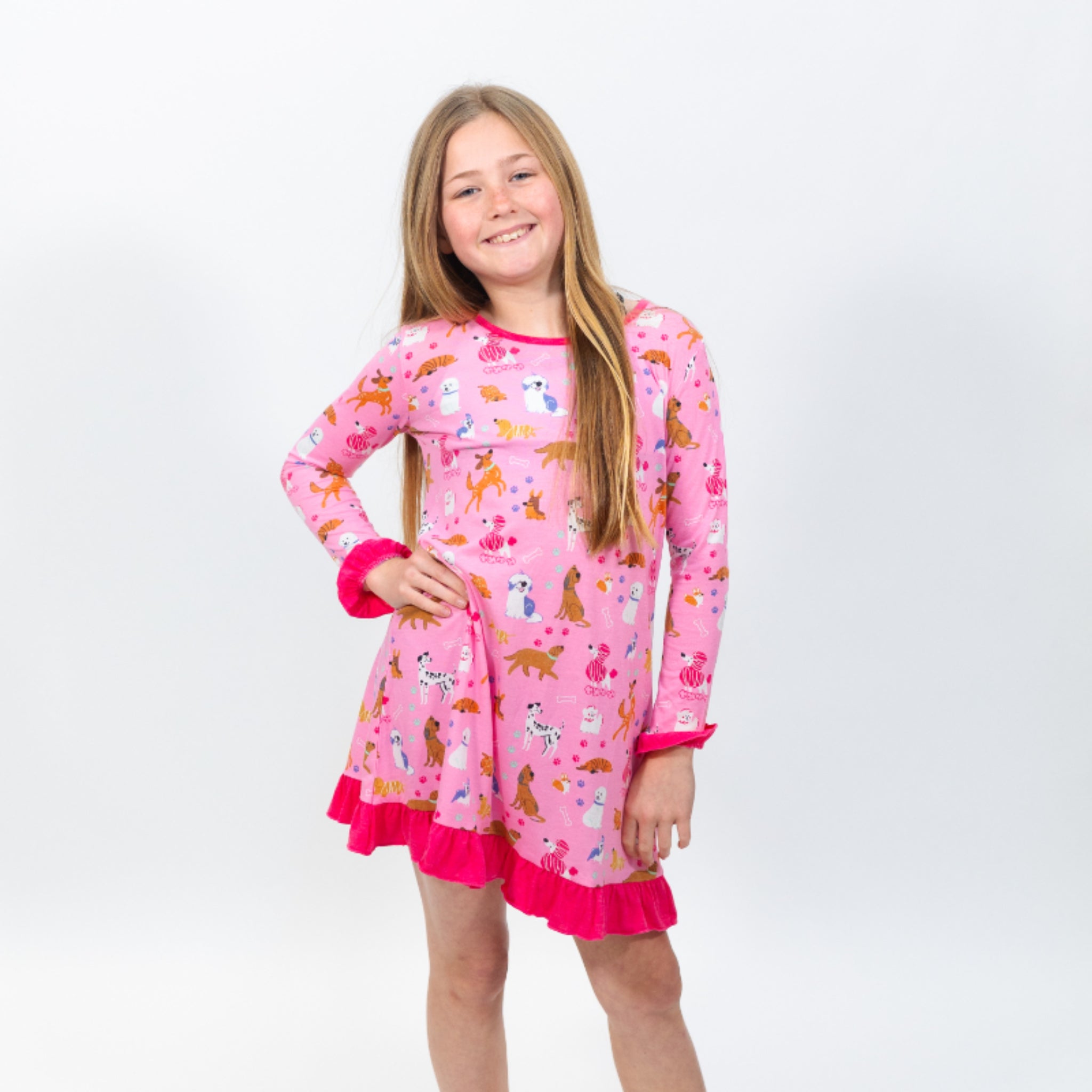 Kids Dogs are My Favorite People Jammie Gown XL