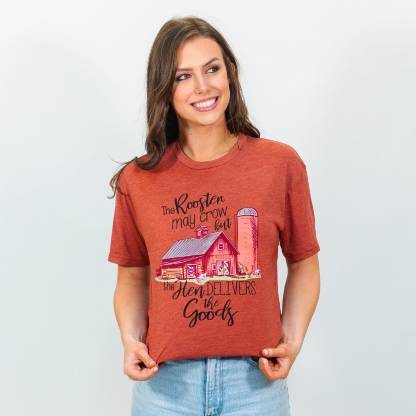 The Hen Delivers Crew Neck T-Shirt