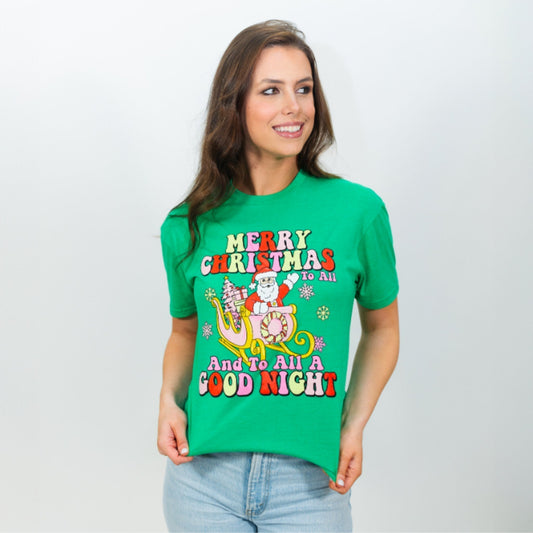 Merry Christmas to All Crew Neck T-Shirt