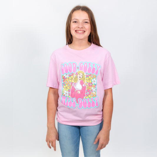 Kids Good Golly Miss Dolly Crew Neck T-Shirt XL