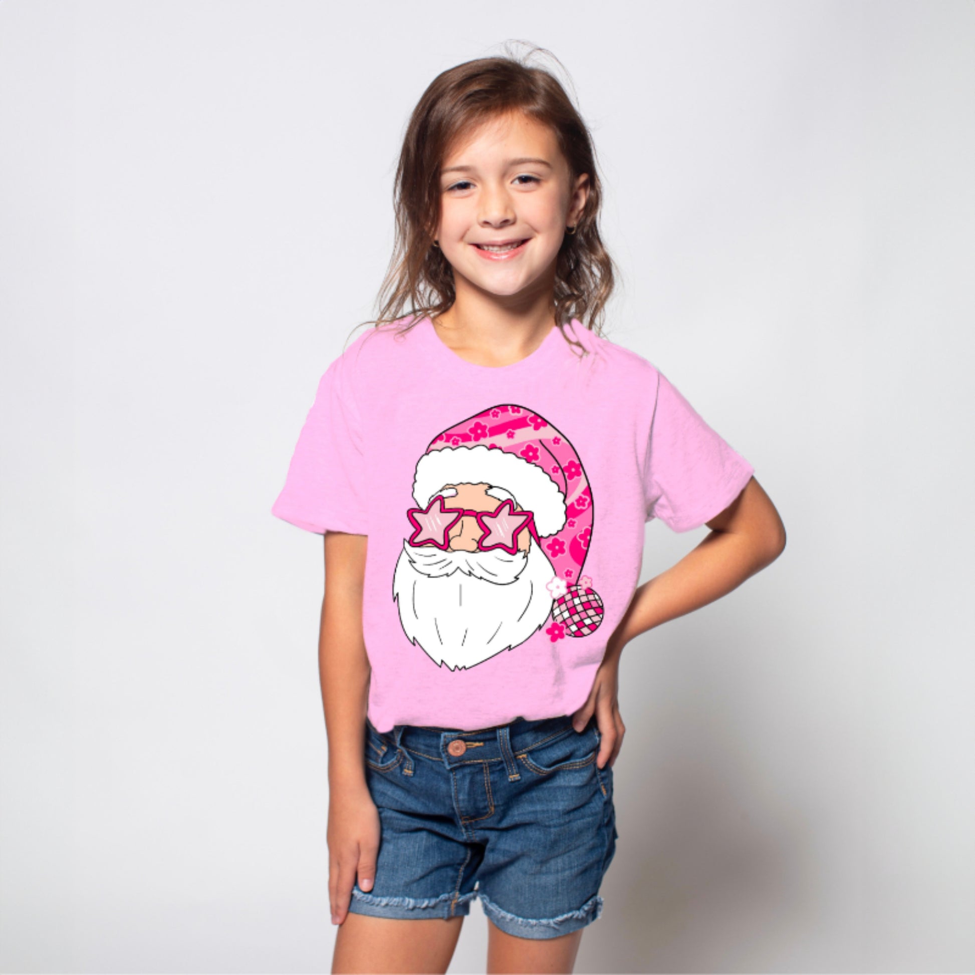 Kids Cool Santa Crew Neck T-Shirt XS