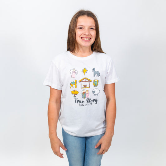 Kids True Story Crew Neck T-Shirt L