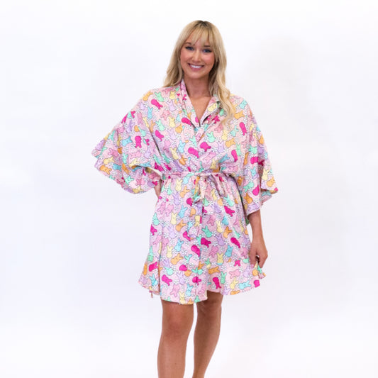 Peep This Satin Robe M/L