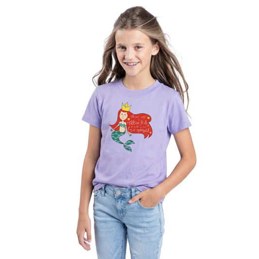 Kids I'm Really A Mermaid T-Shirt - Lilac Girls Graphic Tee