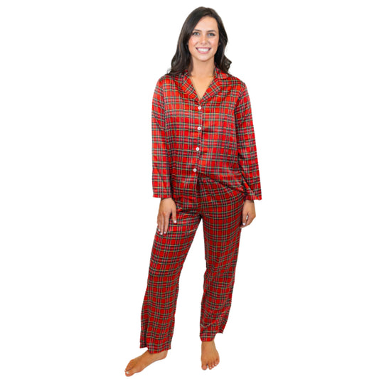 In for Winter Satin Pajama Long Sleeve Set
