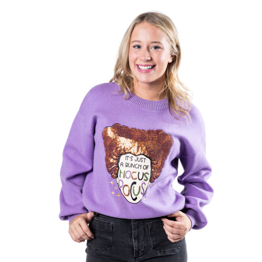 Hocus Pocus Purple Crew Neck Sweater