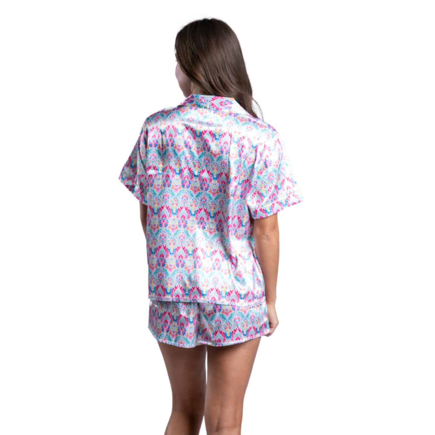Penelope Satin Pajama Short Set S