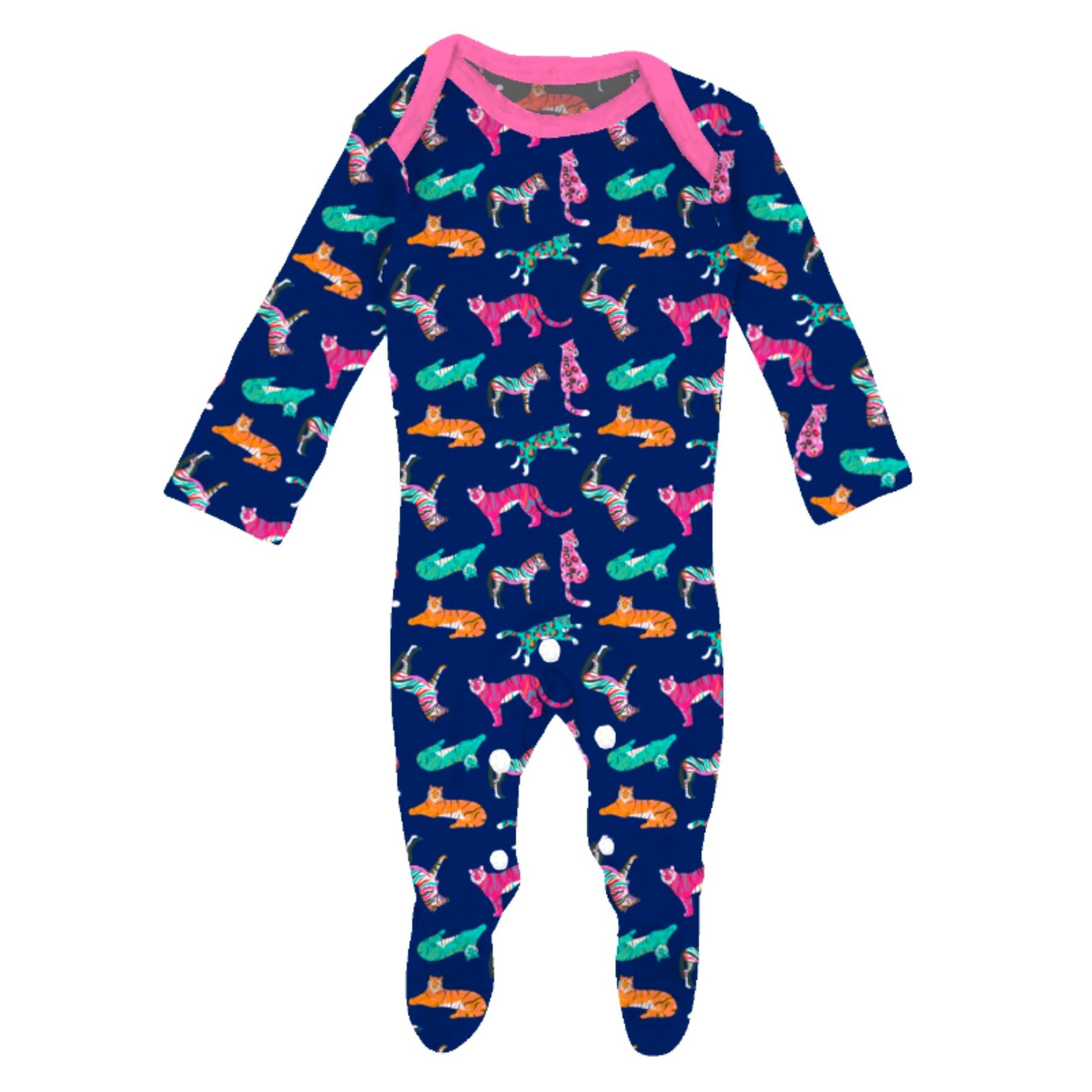 Kids Midnight Roar Bamboo Onesie NB