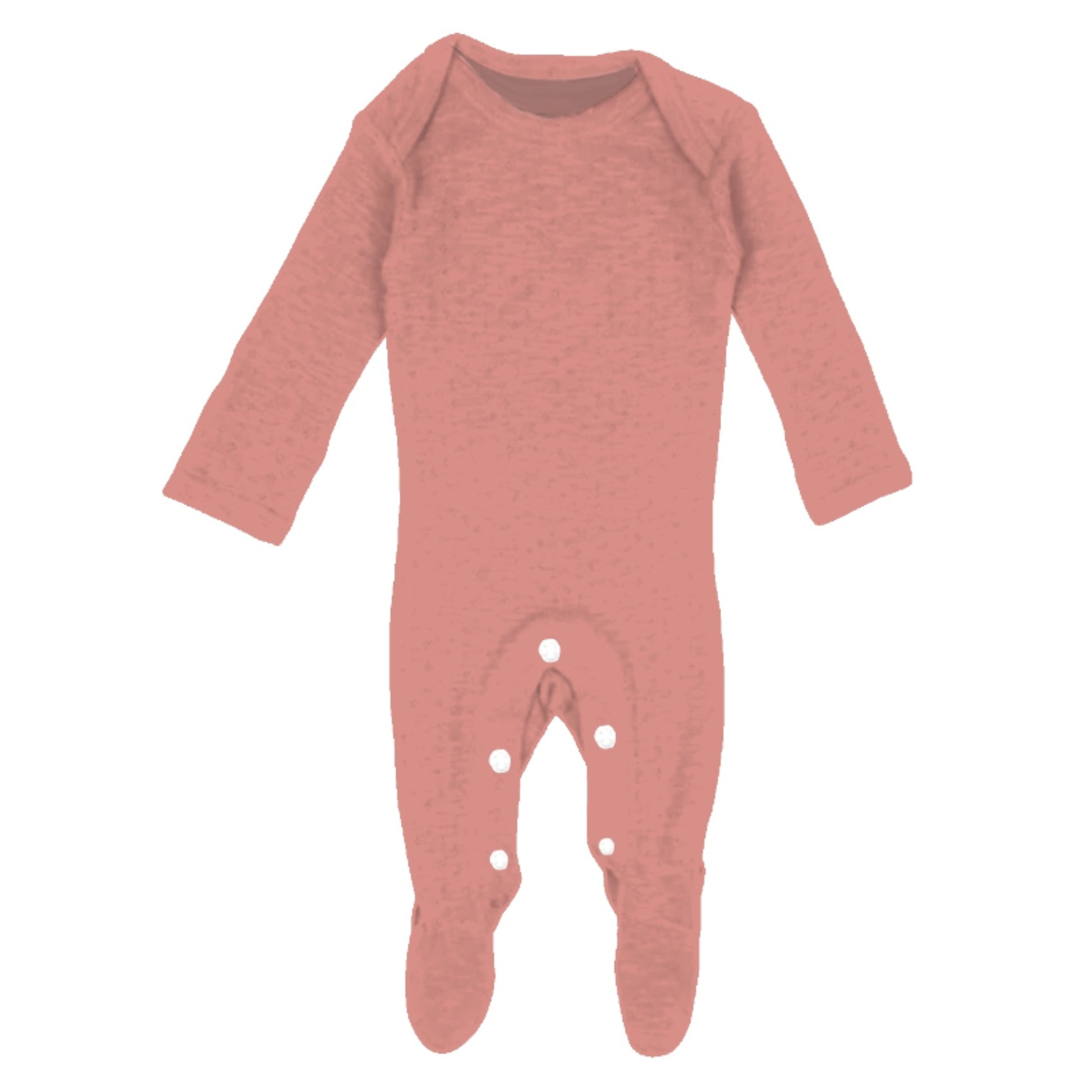Kids Dusty Pink Bamboo Onesie 12MO