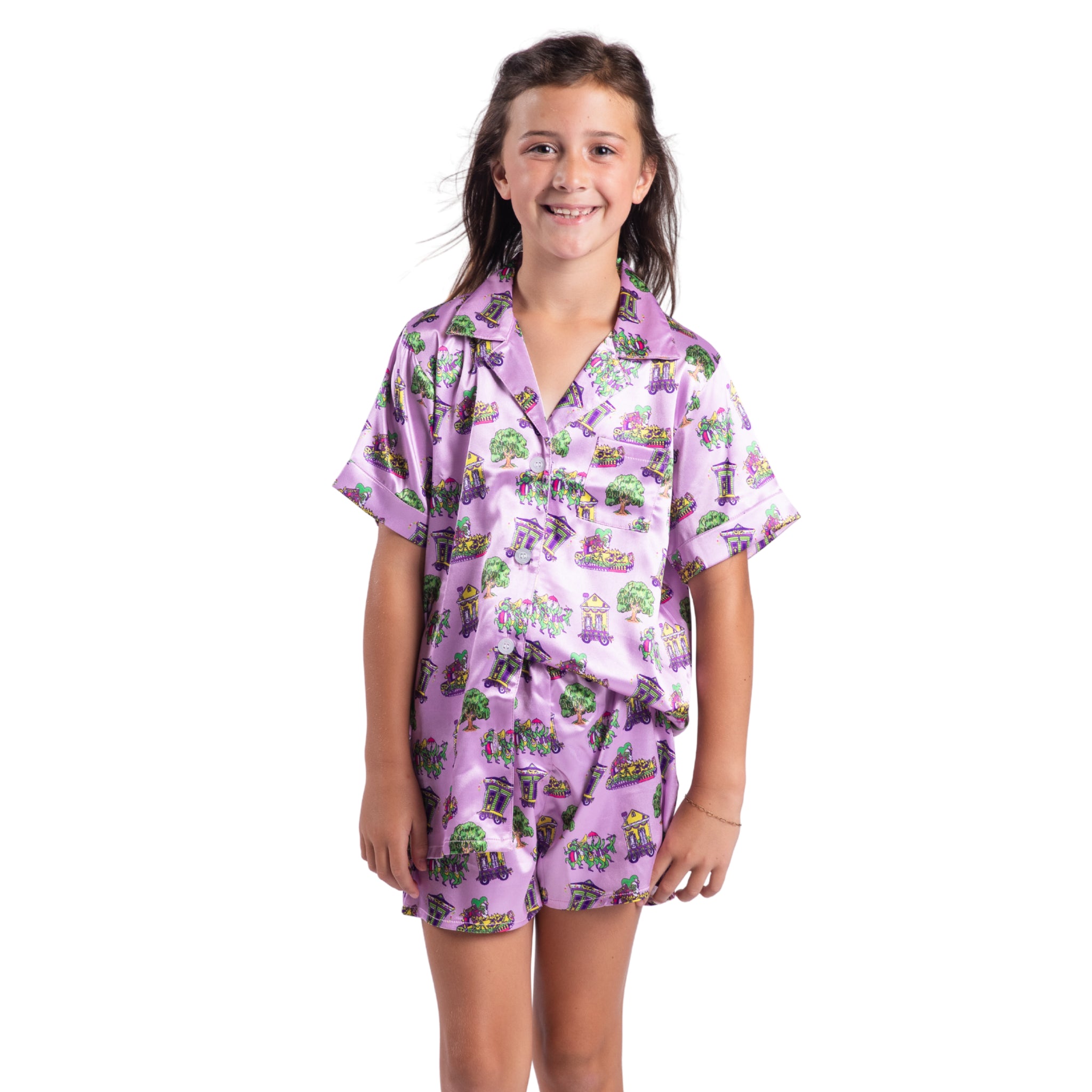 Kids Krewe Pajama Short Set S