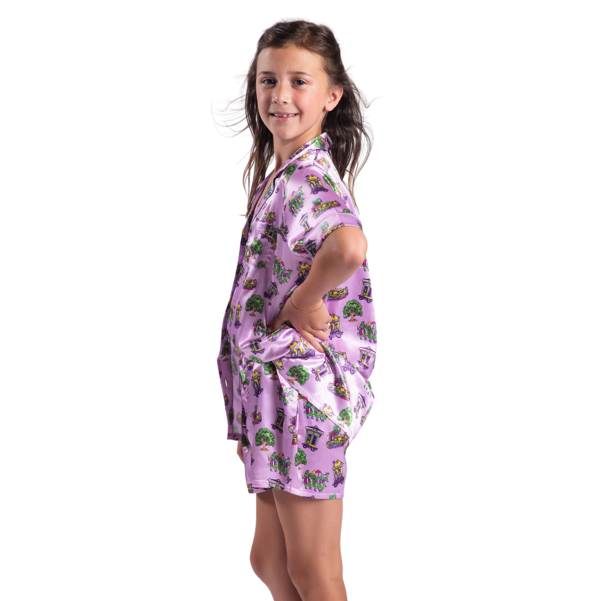 Kids Krewe Pajama Short Set S