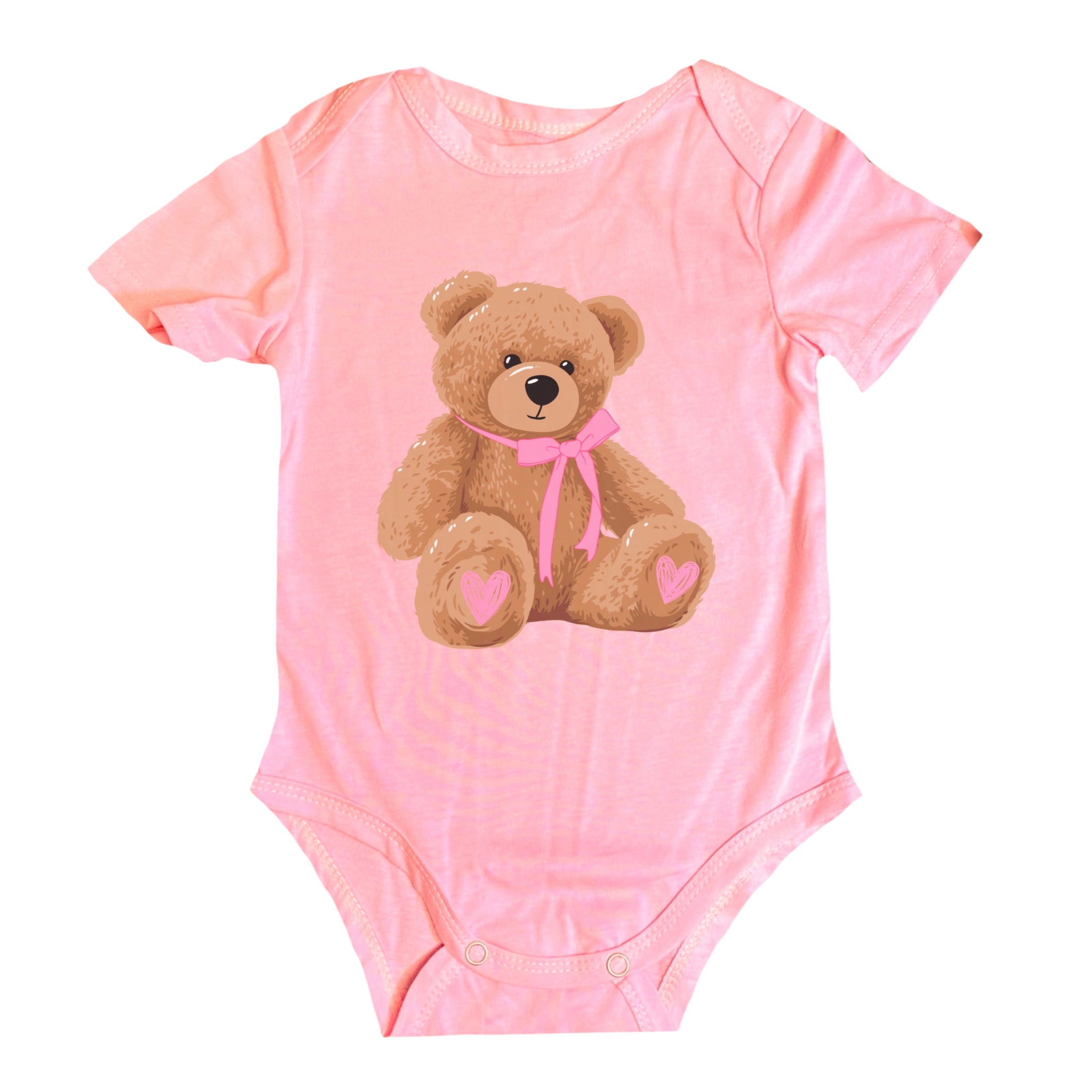 Kids Beary Loved Short Sleeve Baby Onesie NB