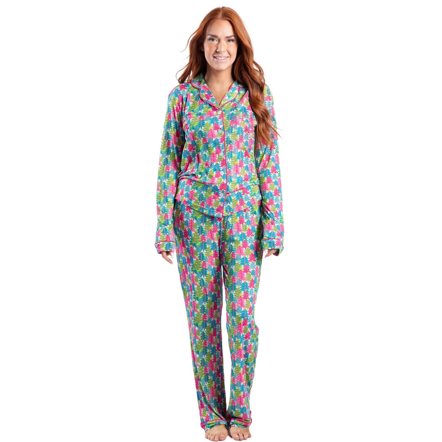 Tree-mendous Cheer Bamboo Pajama Pant Set S