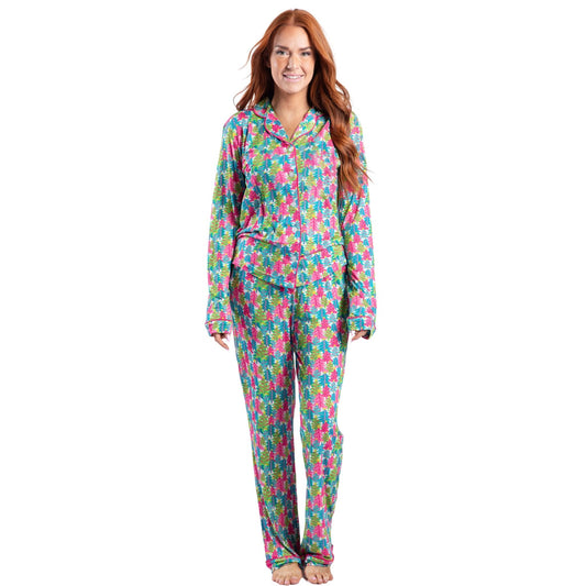 Tree-mendous Cheer Bamboo Pajama Pant Set S