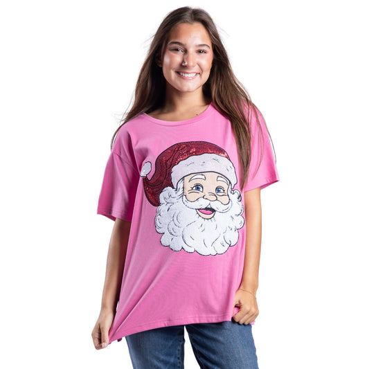 Christmas Legend Pink Crew Neck T-Shirt S