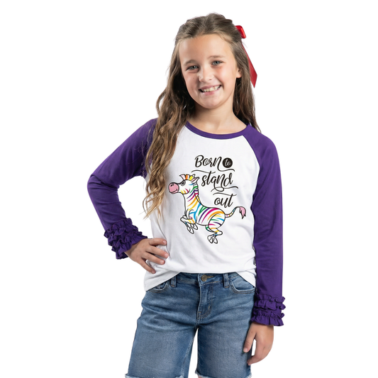 Kids Born To Stand Out 3/4 Sleeve T-Shirt