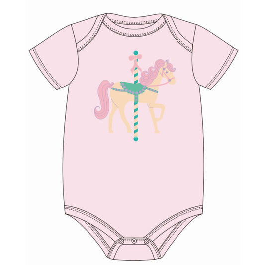 Kids Carousel Horse Baby Onesie 6MO
