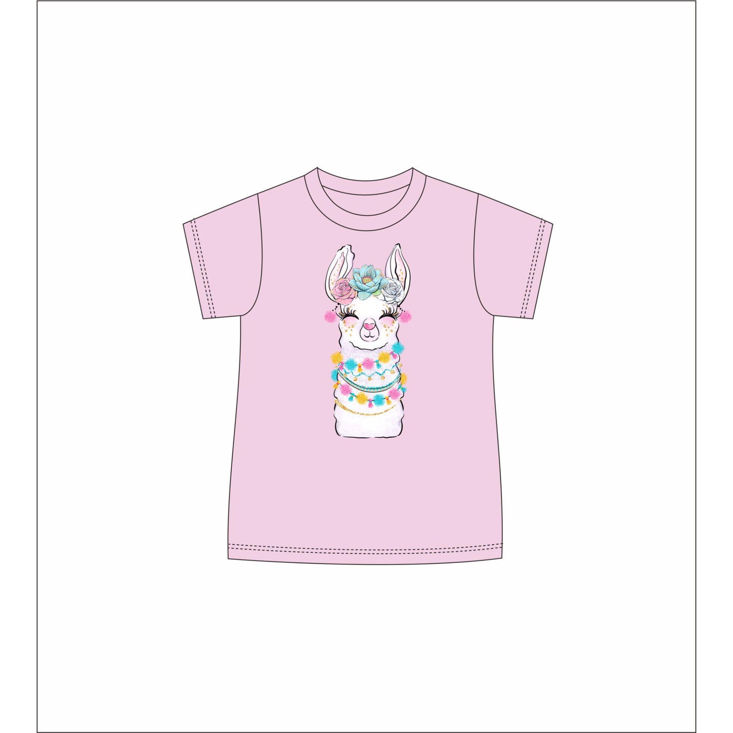 Kids Llama T-Shirt 2T