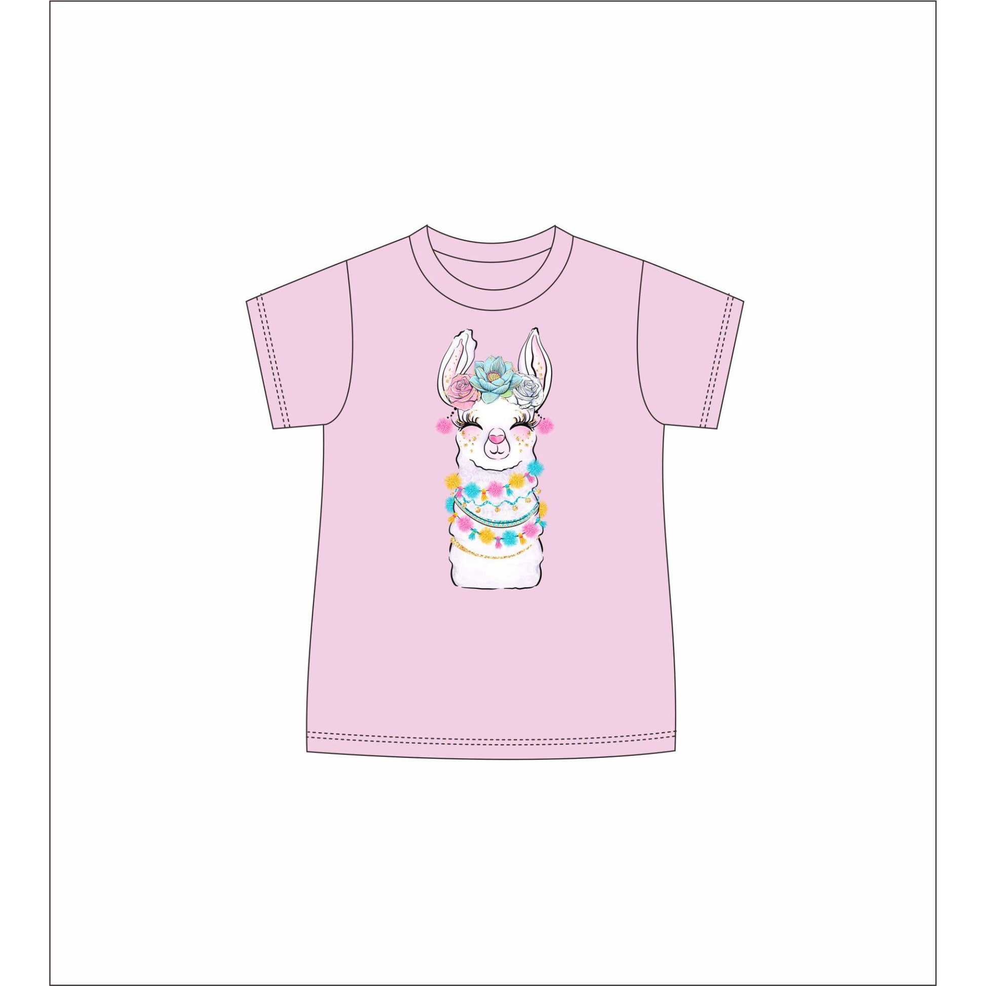 Kids Llama T-Shirt 2T