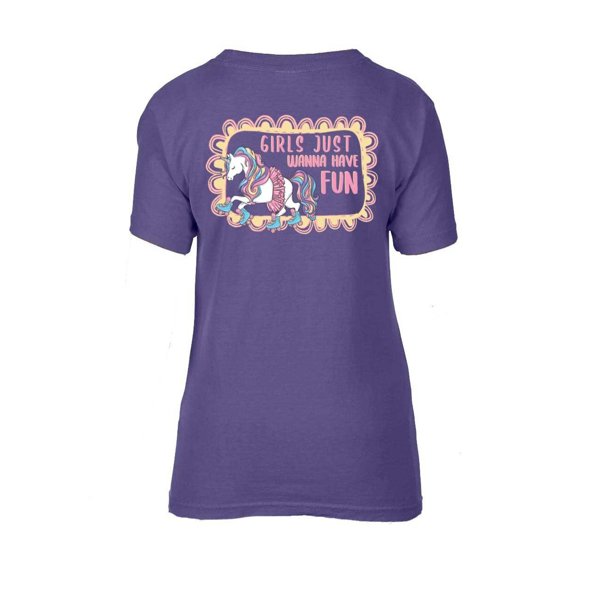 Kids Girls Just Wanna Have Fun T-Shirt M