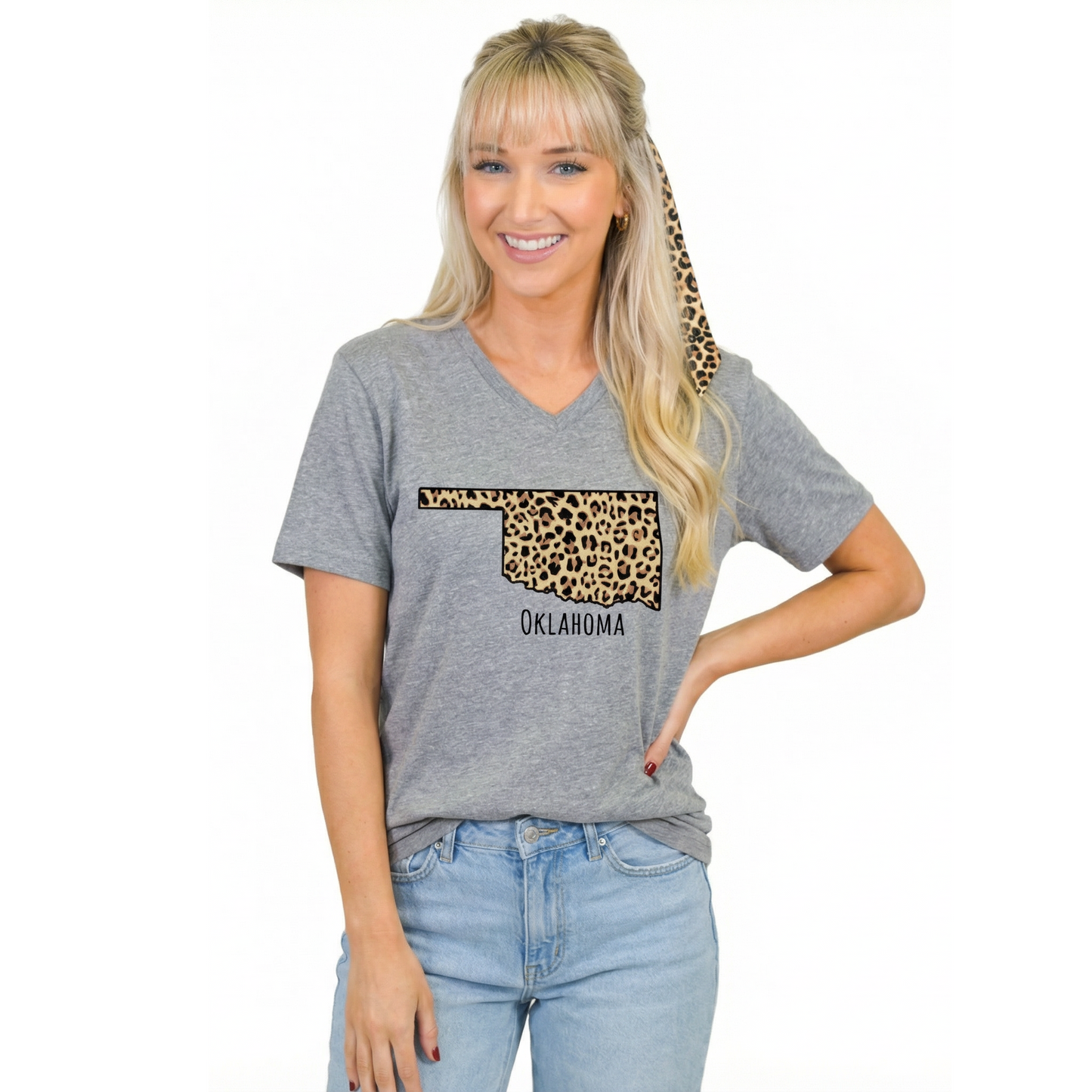 Oklahoma Leopard State T-Shirt