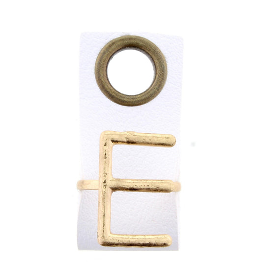 E Initial Adjustable Ring
