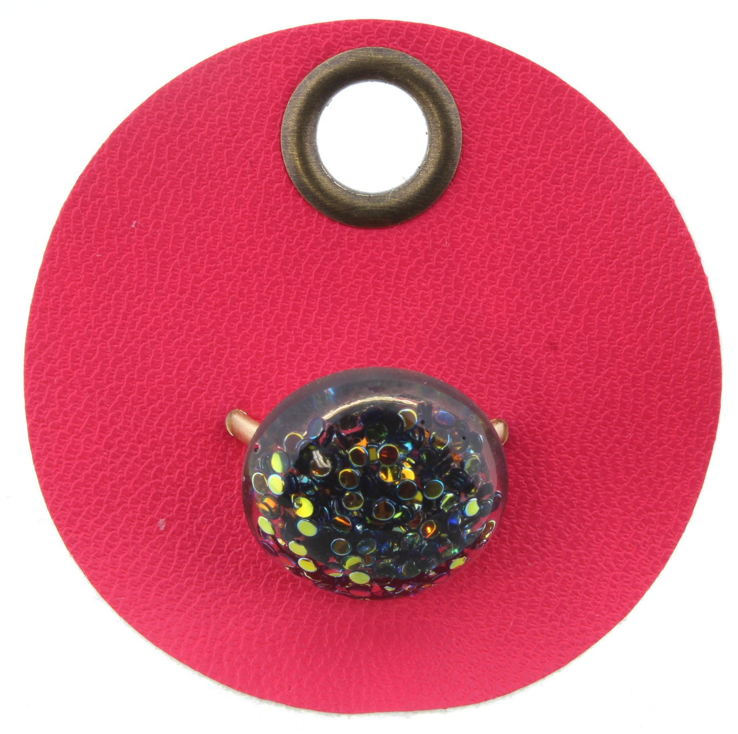 Black Hexagon Adjustable Gold Ring