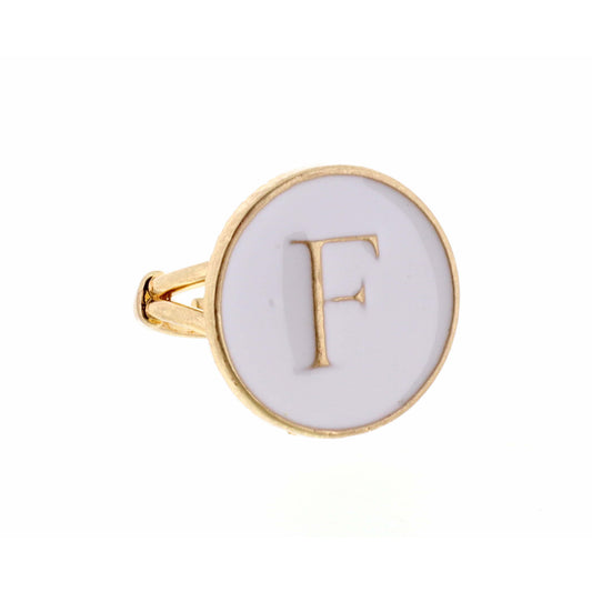 White Epoxy "F" Initial Ring