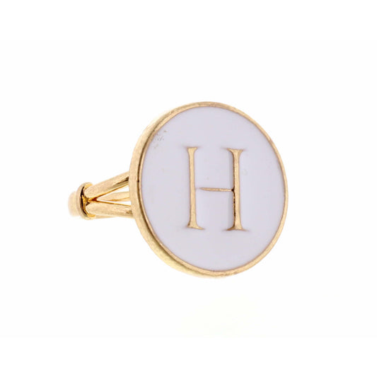 White Epoxy "H" Initial Ring