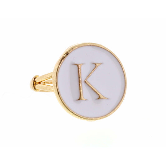 White Epoxy "K" Initial Ring