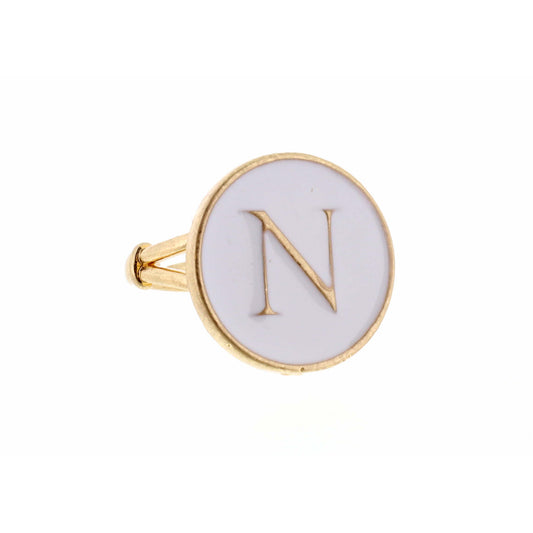 White Epoxy "N" Initial Ring