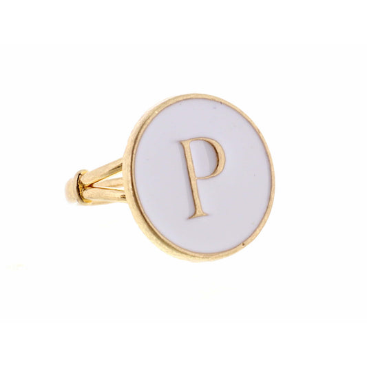 White Epoxy "P" Initial Ring