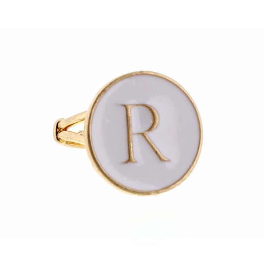 White Epoxy "R" Initial Ring