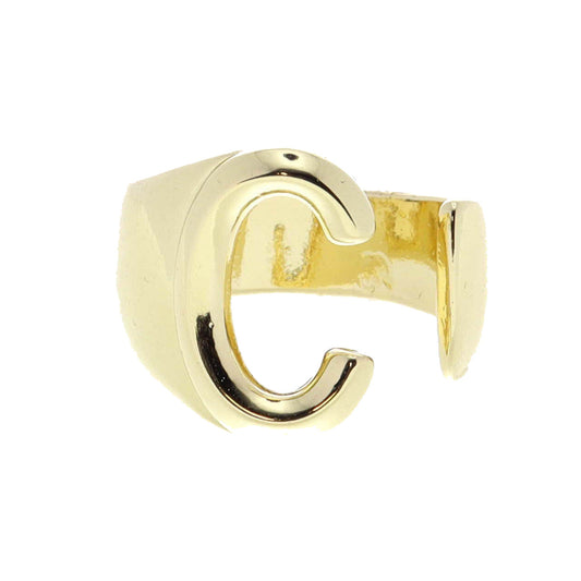 Gold Initial "C" Wrap Ring