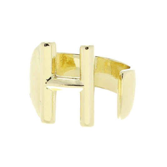 Gold Initial "H" Wrap Ring