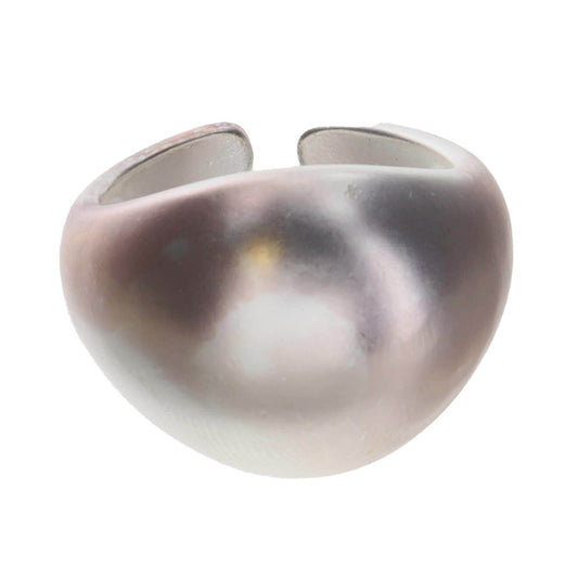 Silver Bubbled Dome Ring