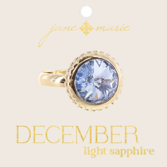 Emerald Garnet Crystal in Gold Setting with Clear Crystal Accents Ring