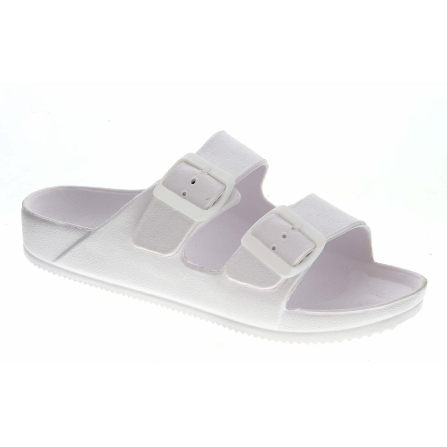 Kids White Linen Sandal, No Display Package