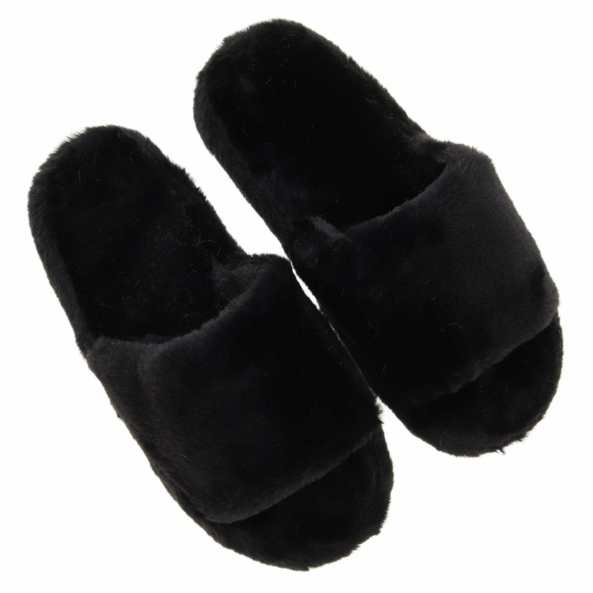 Black Open Toe Slipper Assortment
