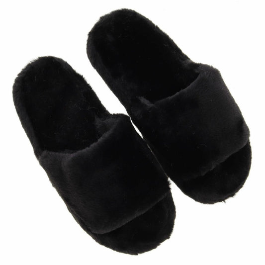 Black Open Toe Slipper Assortment