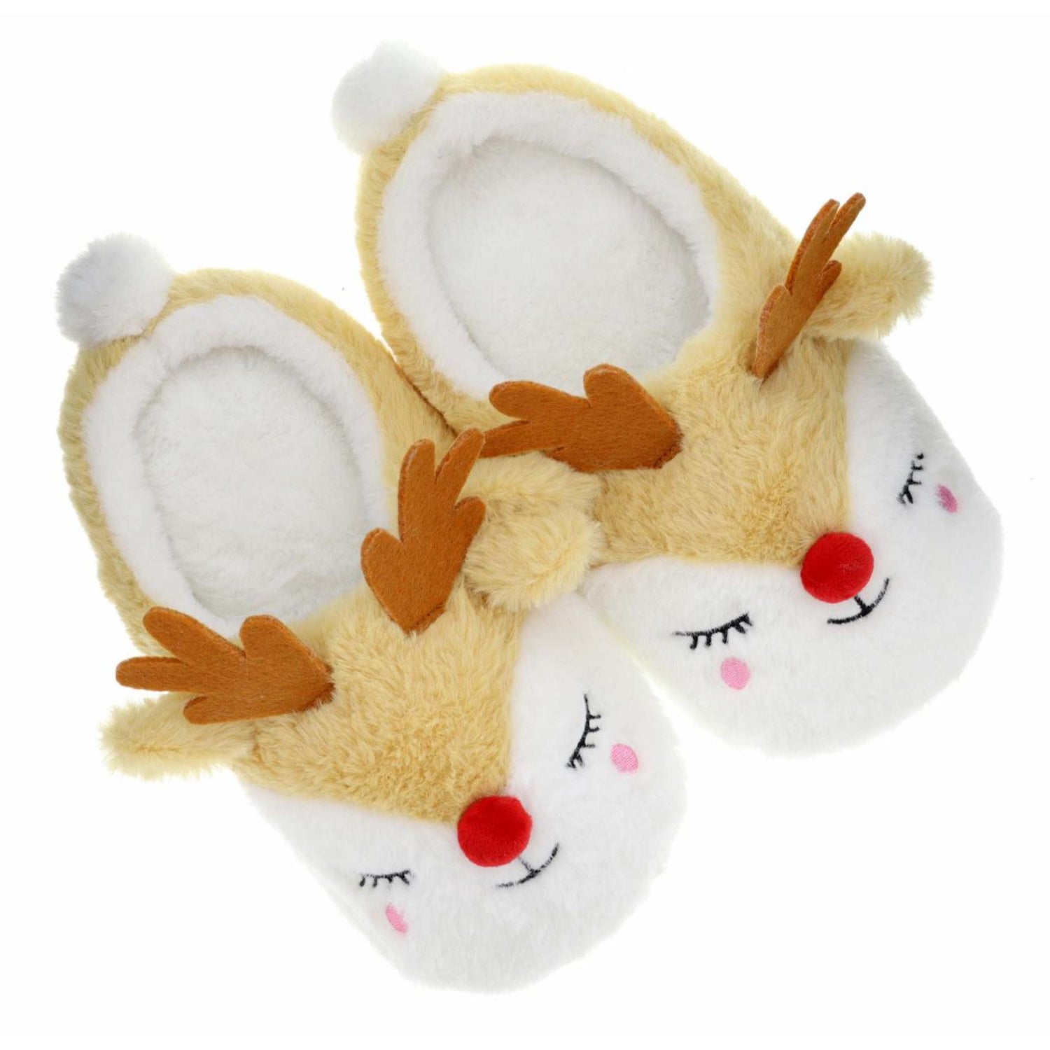 Kids Reindeer Closed Toe Slipper Assortment
