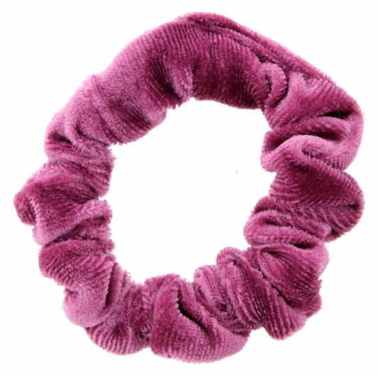 Dark Pink Velvet Small Scrunchie