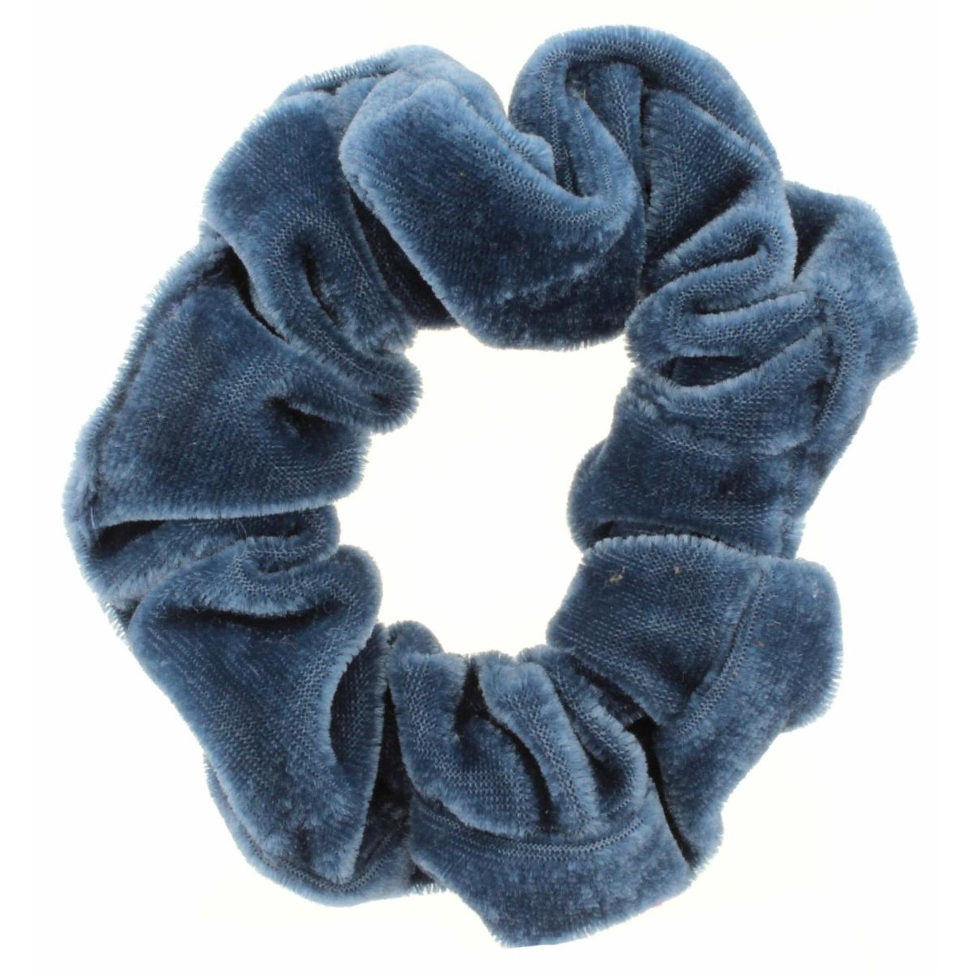 Kids Denim Velvet Scrunchie