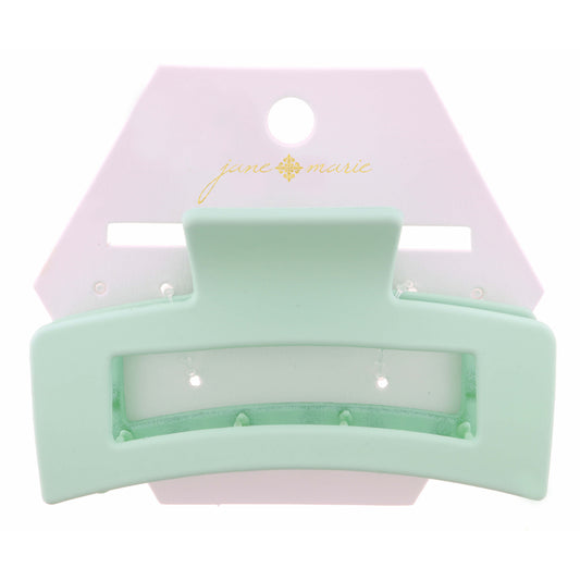 Large Mint Rectangle Claw Hair Clip