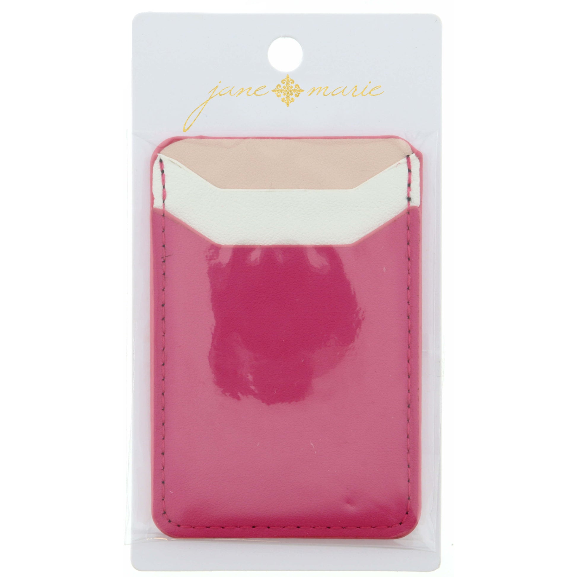Light Pink, White, and Hot Pink Phone Wallet